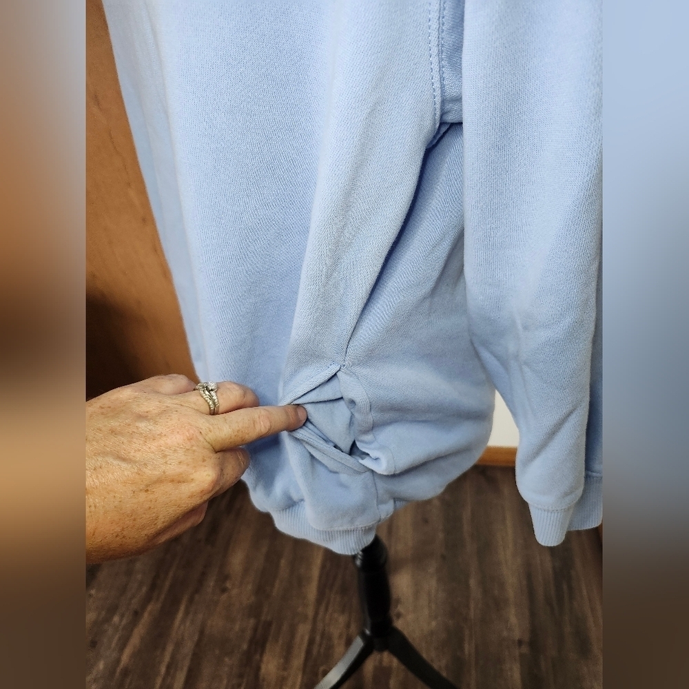 Aerie Oversized XS Light Blue Turtleneck Sweater - Picture 4 of 7